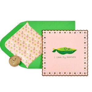 NWT PAPYRUS Mother’s Day Special Greeting Card Green Envelope and Gold Seal Set